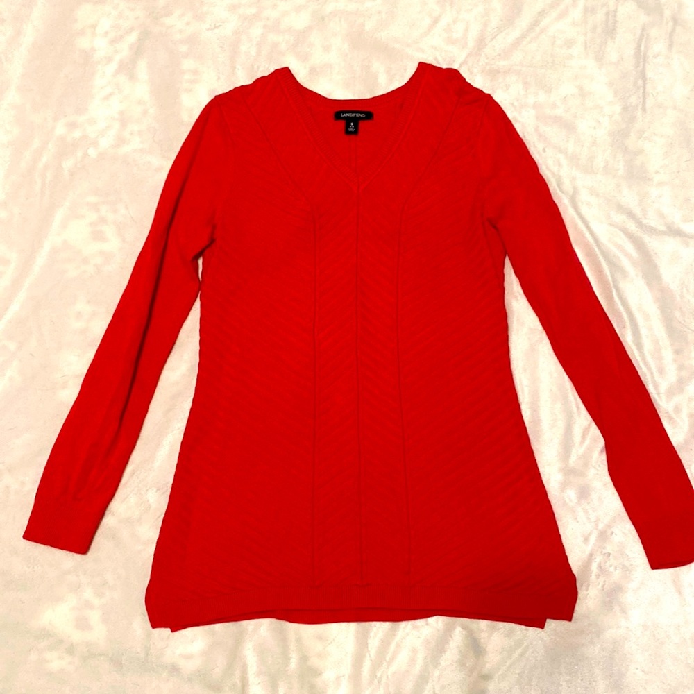 Lands End Hot Pink Sweater - Small